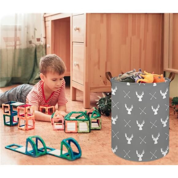 Large Storage Baskets,Waterproof Laundry Baskets,Collapsible Canvas Basket - Picture 3 of 6